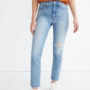 Madewell The Petite Perfect Vintage Crop Jean in Rosabelle‎ Wash 25P